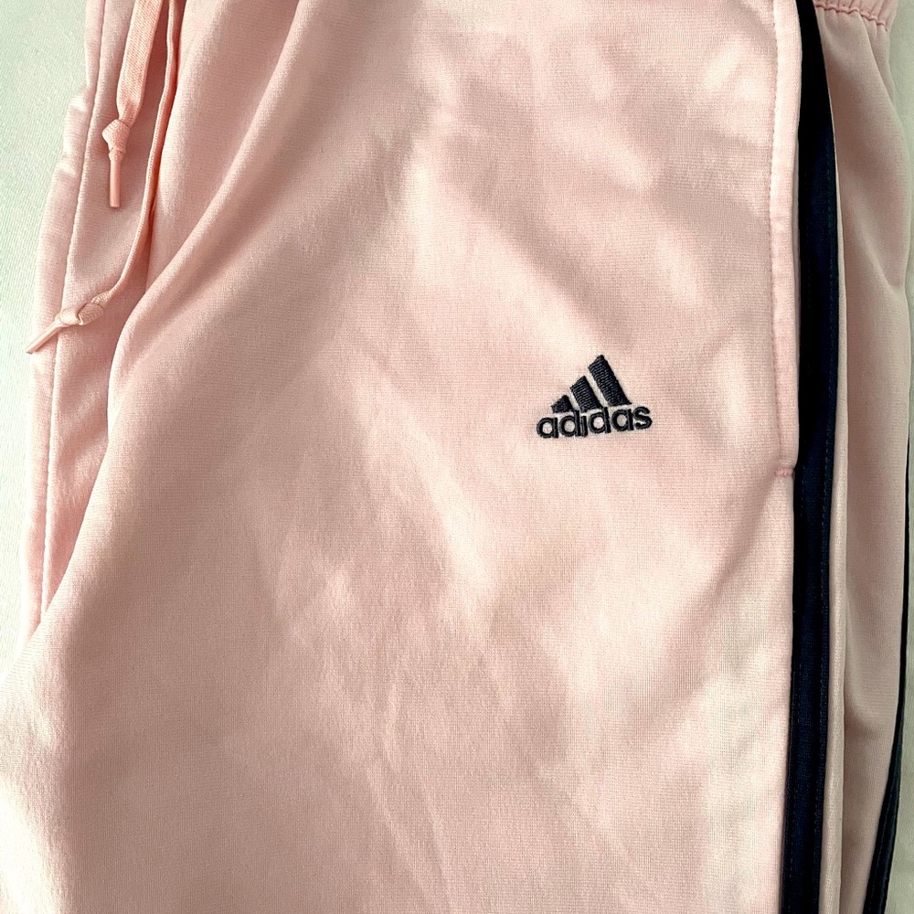 Adidas women’s baby pink track pants